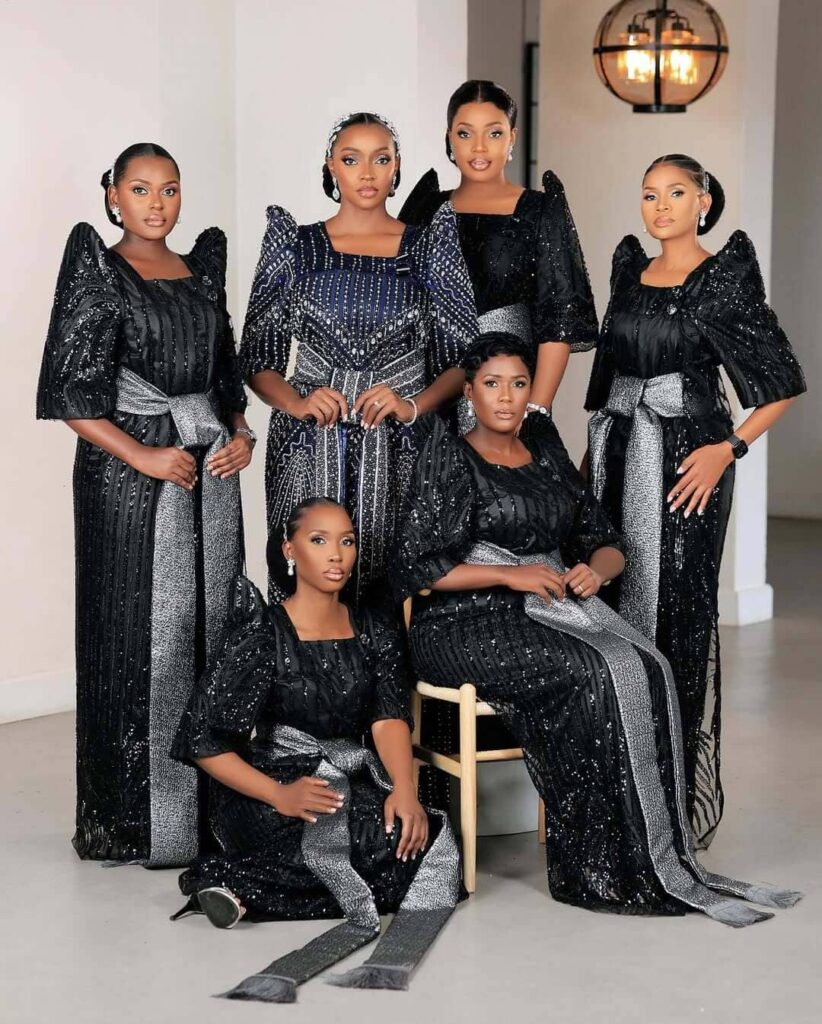 Actress and event compere Stellah Nantumbwe, known widely as Ellah World, pictured with her tribe at her traditional wedding to her husband, Saidi. Image Source: Instagram/@dynamicweddingphotography
