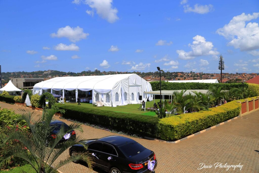 Nsambya Gardens is best for couples who dream of options between lush gardens and banquet hall wedding settings for their wedding. Image Source: Instagram/@nsambyagardens_ug