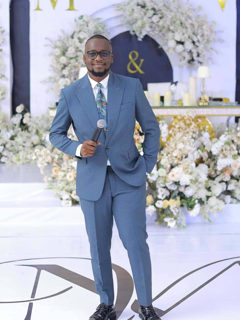 Ugandan wedding MC The Romantic Mukiga is a media personality, comedian, radio host, and event emcee whose humor electrifies the atmosphere during gatherings. Image Source: Instagram/@the_romantic_mukiga