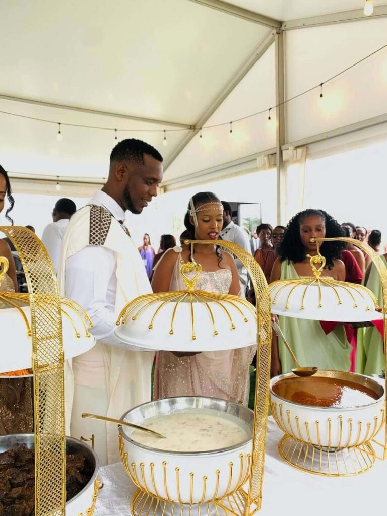 Ethiopian beverages and traditional drinks at a typical traditional wedding. Image Source: Instagram/@ndimba_services_ltd