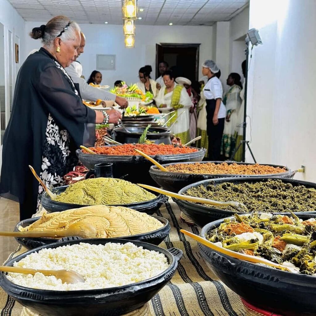 Delicious Gurage traditional foods. Image Source: Instagram/@abet_kitfo_catering