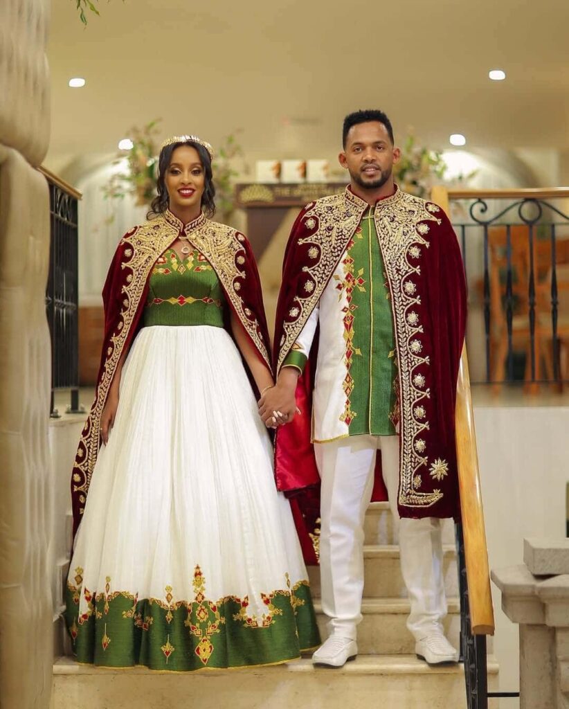 Heldana Samuel and Yared at their Mels, photographed by Dereje Tsegaye. Image Source: Instagram/@oldtown_photography