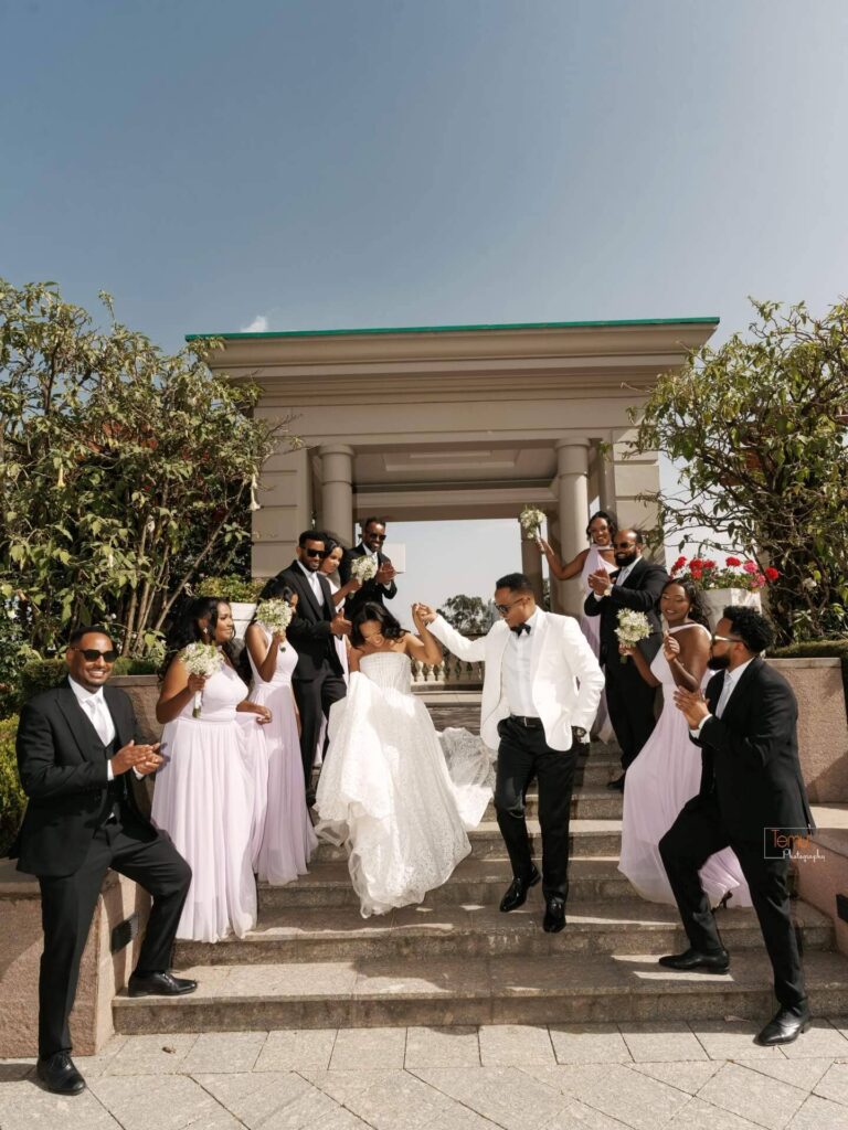 A typical Ethiopian white wedding. Image Source: Instagram/@ethio_photo_temu