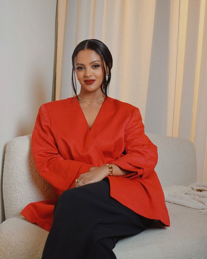 Wengelawit Gole Dura, the CEO, founder, and creative lead of Liya Gole and IMS Makeup School and Studio. Image Source: Instagram/@liya_gole
